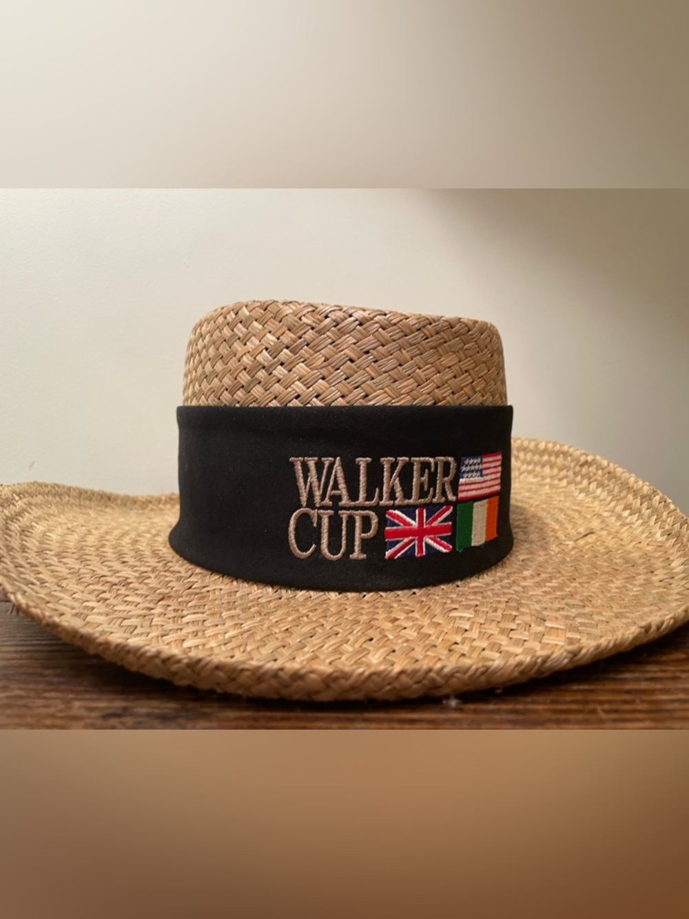 Vintage Walker Cup 2001 Golf Straw Hat Imperial Ocean Forest-New- VERY RARE